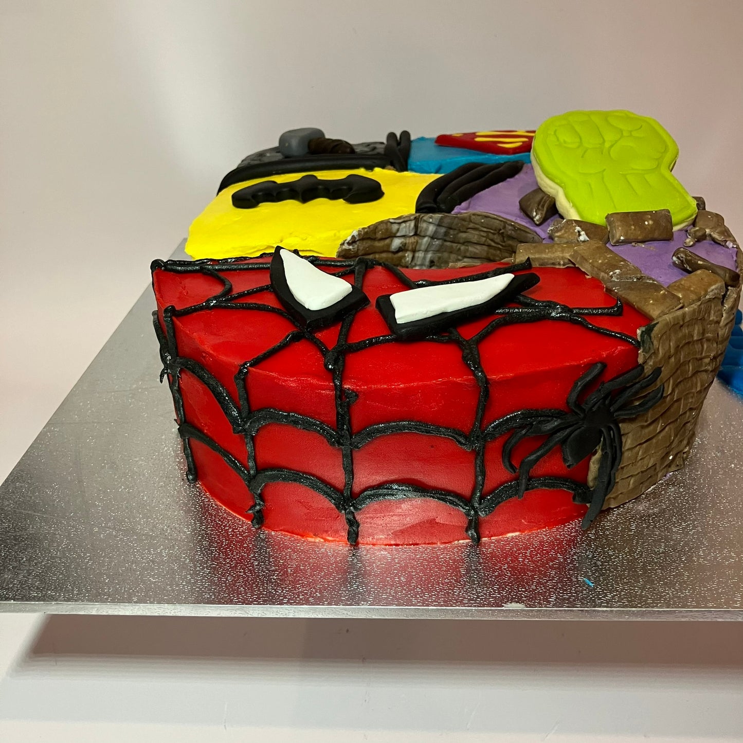 Superhero Number Cakes